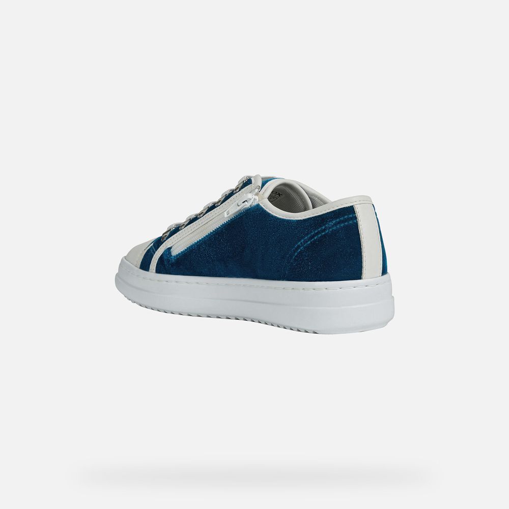 Basket Geox Pontoise - Bleu/Blanche - Femme 285739-ZRT